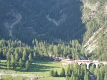 Albulaviadukt II, Fahrtrichtung St. Moritz