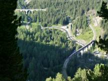 Albulaviadukt III, Fahrtrichtung St. Moritz