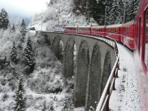 Schmittentobel Viadukt über den Schmittner Bach zwischen Filisur und Tiefencastel