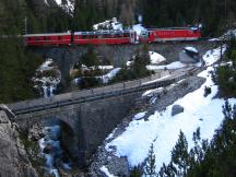 Albulaviadukt I, aufgenommen vom Bahnhistorischen Lehrpfad