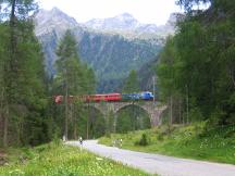 Albulaviadukt II, Fahrtrichtung Chur