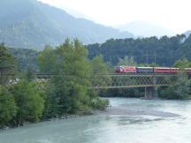 Brücke über den Hinterrhein bei Reichenau-Tamins