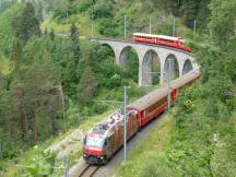 Schmittentobel Viadukt über den Schmittner Bach zwischen Filisur und Tiefencastel