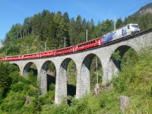 Schmittentobel Viadukt über den Schmittner Bach zwischen Filisur und Tiefencastel