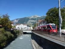 Haltepunkt Chur Stadt am Ufer der Plessur