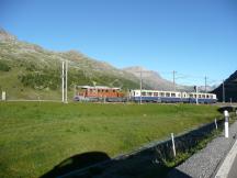 Einfahrt Haltepunkt Bernina Lagalb