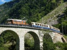 auf dem Kreisviadukt bei Brusio