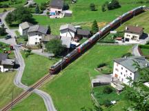 Bernina Express am nördlichen Ende von Brusio