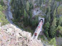 Val Verda-Viadukt zwischen Cinuos-chel-Brail und Carolina