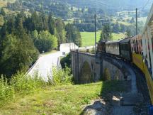 Soliser Viadukt, Fahrtrichtung Tiefencastel