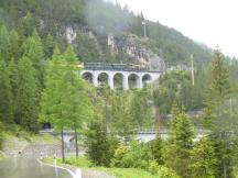 Rugnux-Viadukt (oben), 	Albula-Viadukt I (unten)