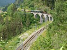 Schmittentobel Viadukt über den Schmittner Bach zwischen Tiefencastel und Filisur