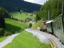 Anfahrt auf Davos-Glaris