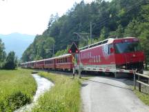 Bahnübergang zwischen Malans und der Chlus