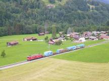 Güterzug bei Saas im Prättigau