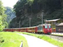 im Tal der Landquart (Prättigau) zwischen Fideris und Küblis