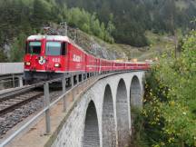 Russeiner Viadukt zwischen Disentis und Sumvitg Cumpadials