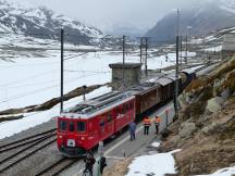 Bf Ospizio Bernina - führendes Fahrzeug ABe 4/4 II #46 