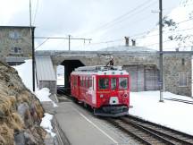 Rangiermanöver am Ospizio Bernina