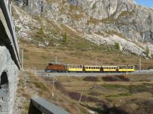 Brücke über den Ova da Bernina (Berninabach) bei Bernina Diavolezza