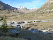 Brücke über den Ova da Bernina (Berninabach) bei Bernina Diavolezza