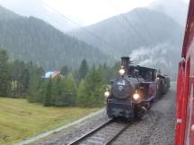 Holsboer-Memorial: bereits am FR fährt Heidi von Chur nach Samedan, hier vor Preda