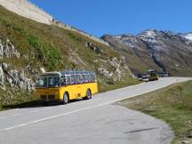 am Furka-Pass, kurz vor Erreichen von Belvédère