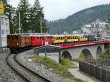 Inn-Brücke unweit des Bahnhofs St. Moritz