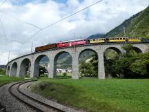 auf dem Kreisviadukt bei Brusio