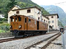 aus Versicherungsgründen endet die Fahrt an der Grenze in Campocologno