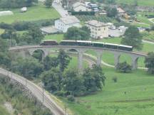 auf dem Kreisviadukt bei Brusio