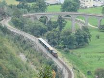 oberhalb des Kreisviadukts bei Brusio