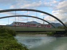 auf der Rhône-Brücke zwischen St-Triphon und Corbier