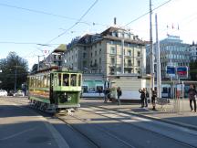 Nr 1 (Bj 1897, Straßenbahn Zürich-Oerlikon-Seebach) am Central