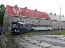 Tatra T3 in der Endschleife Litvínov