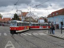 Einfahrt H Malostranská, Fahrtrichtung Výstaviště Holešovice