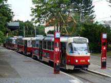 Linie 36 in der Schleife Špejchar