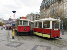 Cafe Tramvaj 11 auf dem Václavské náměstí (Wenzelspl)