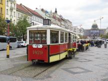 Cafe Tramvaj 11 auf dem Václavské náměstí (Wenzelspl)