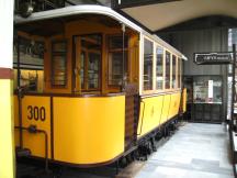 Straßenbahn Beiwagen 300 (Bj 1896) der Budapest-Újpest-Rákospalotai Straßenbahn