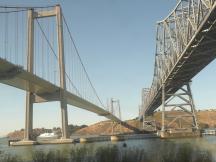 bei Vallejo führt die I-80 über die Carquinez Bridge