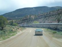 neben dem Colorado River zwischen McCoy und Dotsero