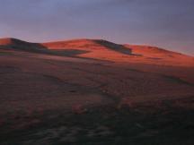 Sonnenuntergang in der Prärie von North Dakota