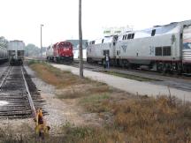 Loks der Canidian Pacific neben dem Empire Builder im Bf Winona, Minnesota