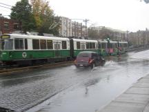 Green Line Branch B auf der Commonwealth Ave