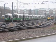 Depot an der Green Line Branch D Endstelle Riverside