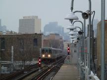 Blue Line an der Station Damen