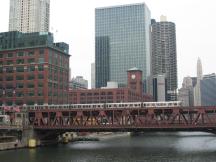 Wells Street Bridge über den Chicago River