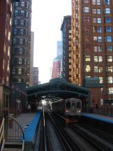 Station Library/State/Van Buren, Blick Richtung Westen