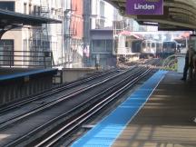 von Adams/Wabash Blick Richtung Norden zur Station Madison/Wabash